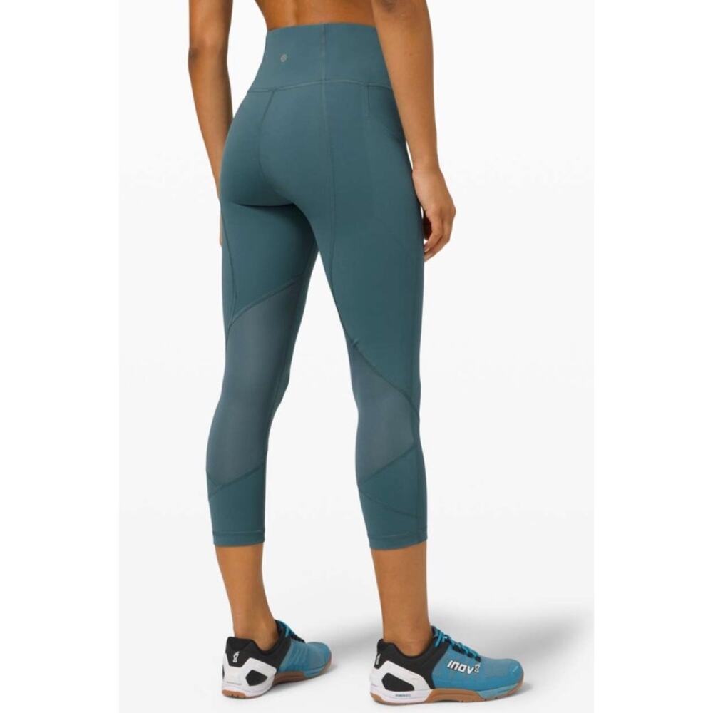 Lululemon Pace Rival High-Rise Crop 22" Desert Teal Women's 4